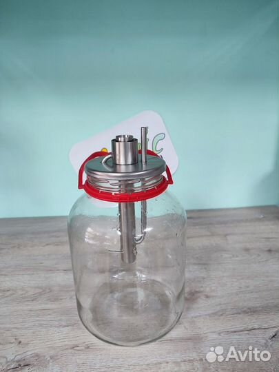 Попугай на банку с крышкой, 114мм, нержавейка
