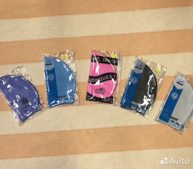 Шапки для плавания,новые,детские,силикон