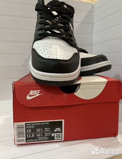 Кроссовки nike dunk low retro black