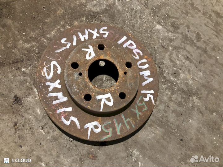 Тормозной диск на toyota ipsum SXM10 3SFE