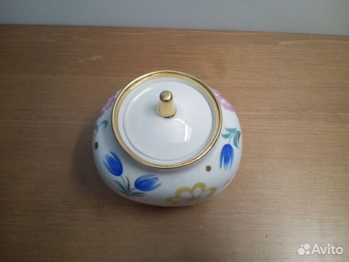 Старинная сахарница фарфоровый лфз СССР