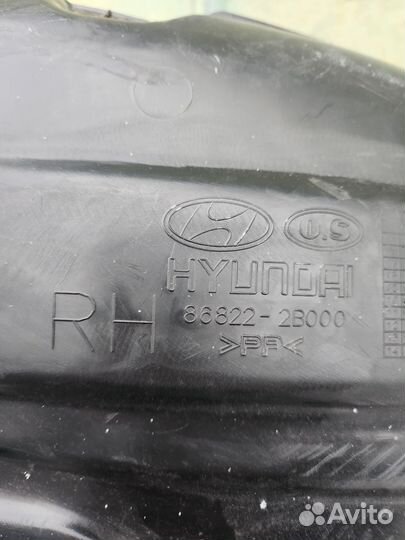 Hyundai Santa fe 2 подкрыльник