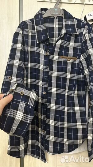 Рубашка в клетку 140