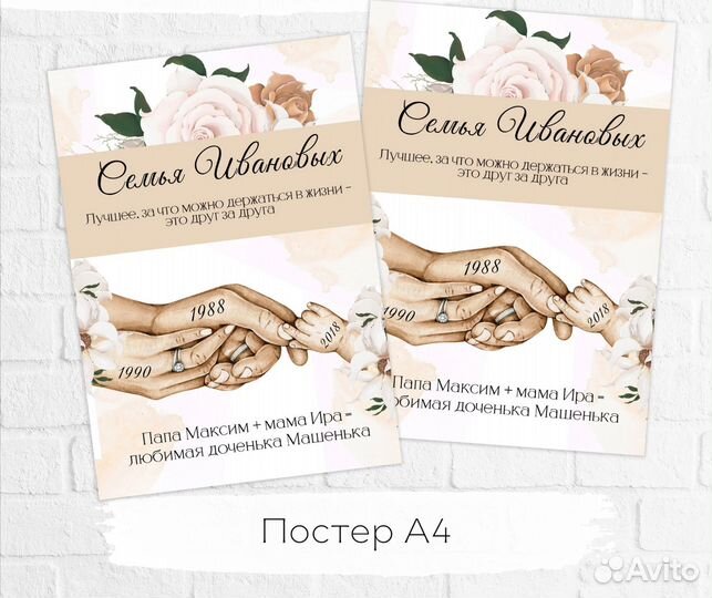 Семейный постер