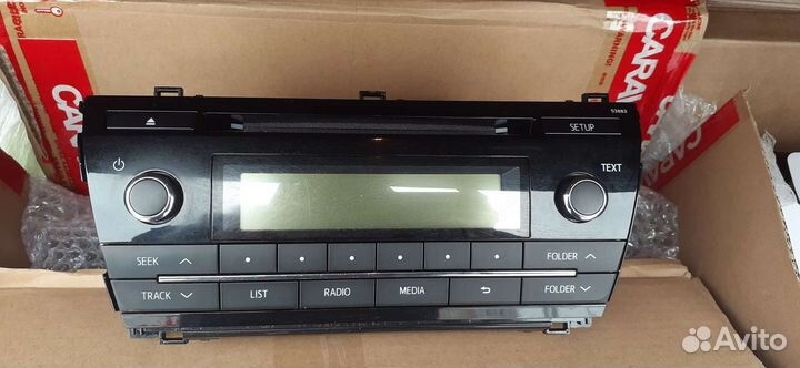 Магнитола штатная на Toyota Corolla