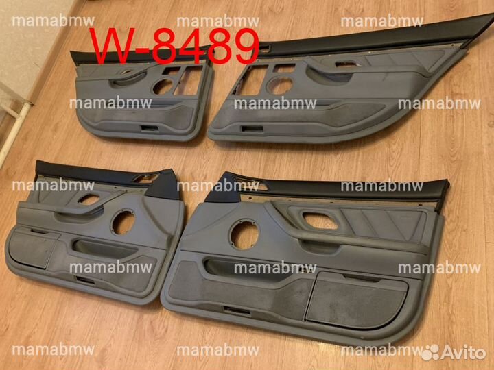 Карты обшивки двери комплект кожа long BMW E38