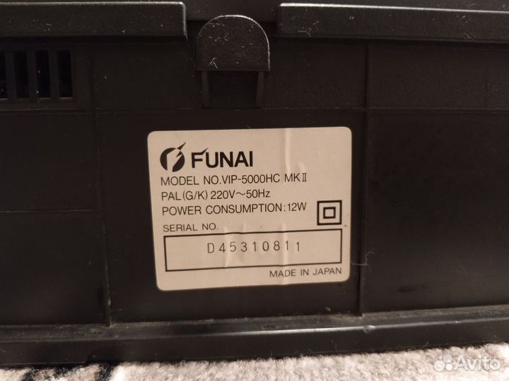 Японский видеомагнитофон funai VIP-5000HC MK II