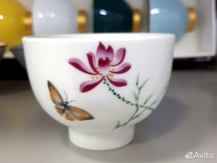 Чашечки «Лотос и бабочка»