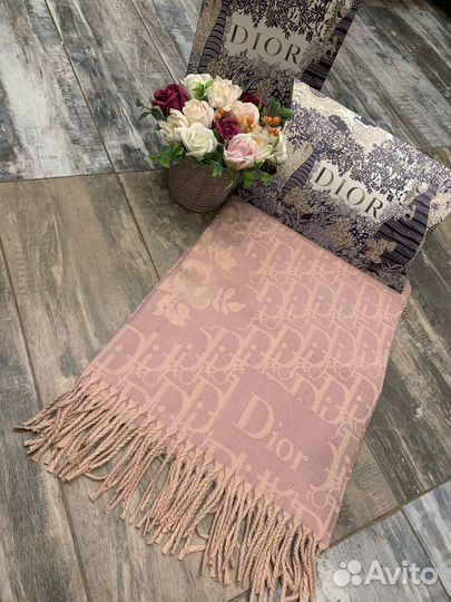 Кашемировый палантин шарф Dior с упаковкой
