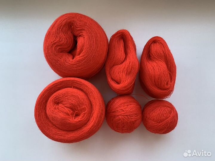 Пряжа тонкая чистошерстяная из СССР