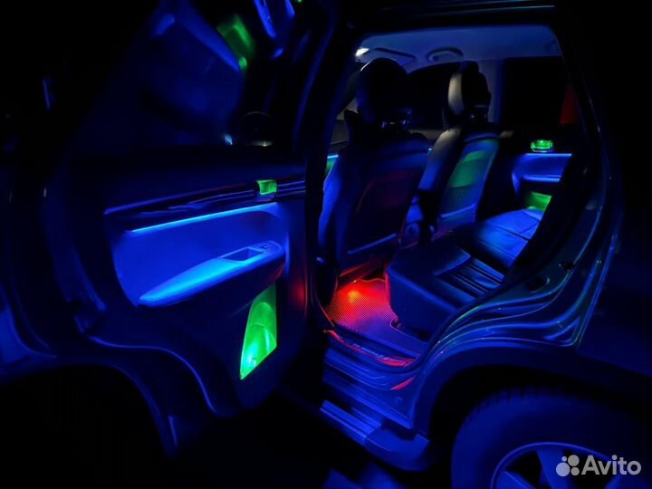 Установка контурная подсветка салона