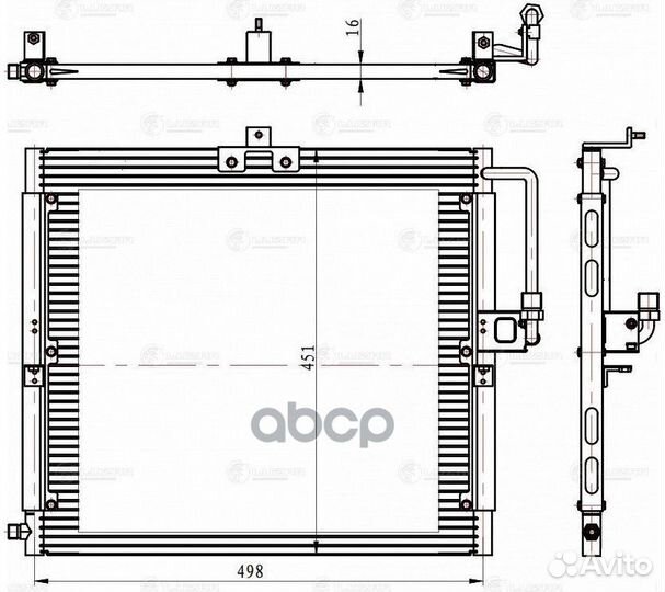 Радиатор кондиц. для а/м Mercedes-Benz G W463 9