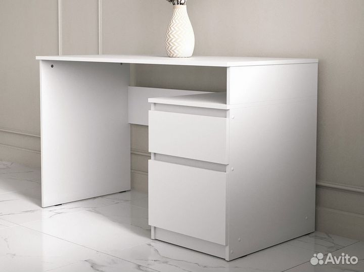 Белый письменный стол для школьника как IKEA NEW