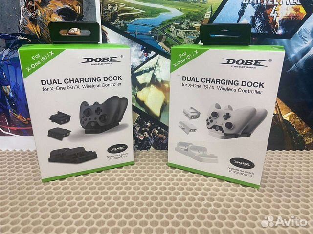 Зарядная станция+2 Аккумулятора xbox