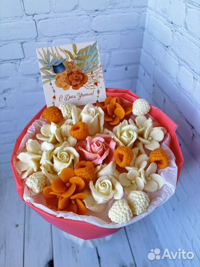 Букет из шоколадных цветов