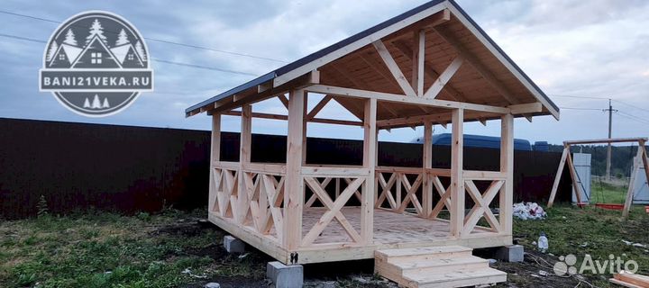 Беседка 4х4. Монтаж за 1 день