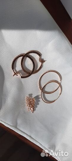 Серьги серебро