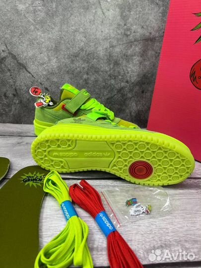 Кроссовки Adidas forum low grinch