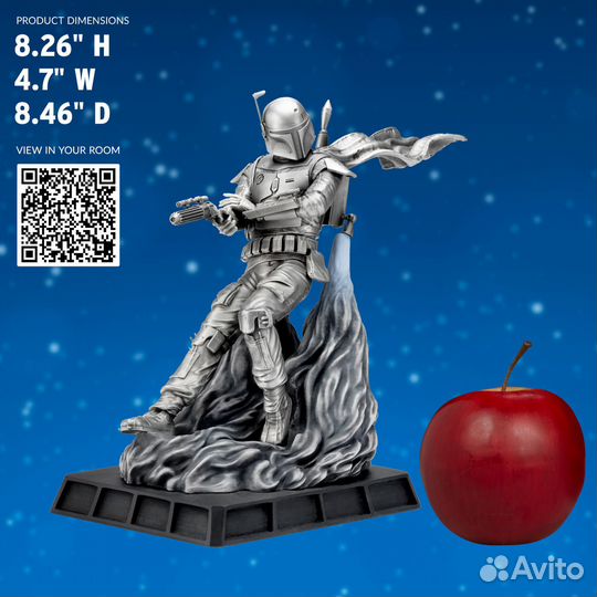 Boba Fett Battle Ready Figurine (Gilt Edition)