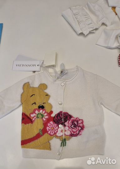 Новая кофта monnalisa 100 шерсть р.92