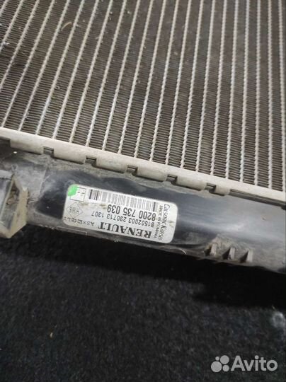 Радиатор основной renault logan