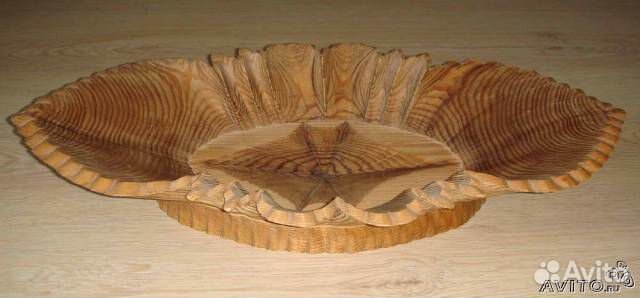 Фруктовница деревянная. Большая. 46 см