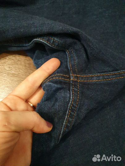 Капри джинсовые 56