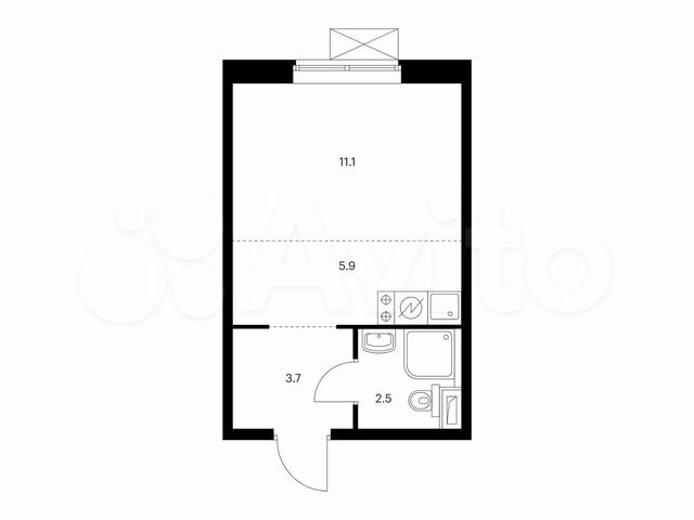 Квартира-студия, 23,2 м², 3/17 эт.