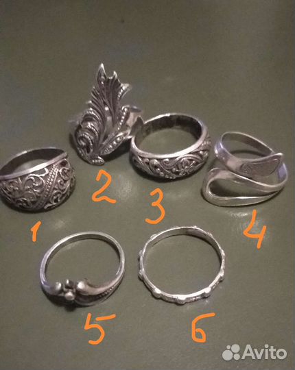 Серебряные кольца