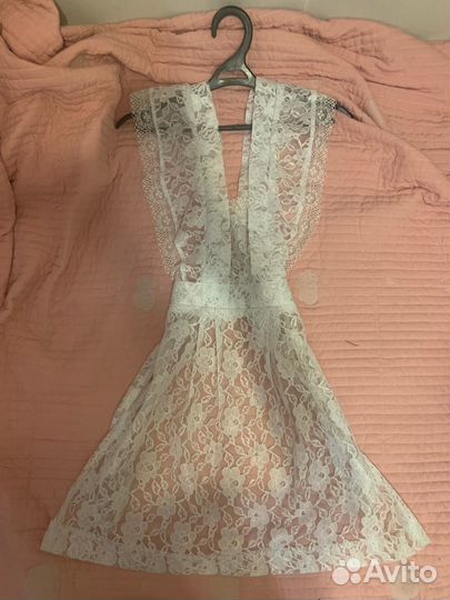 Белый школьный фартук