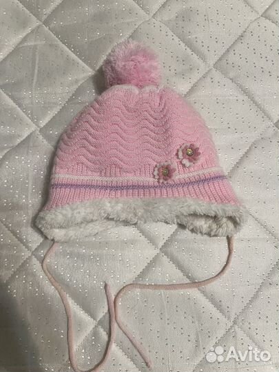 Шапка для новорожденной девочки