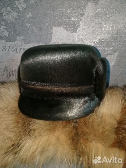 Мужская шапка из нерпы
