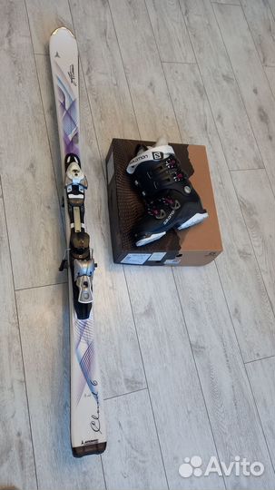 Горные лыжи и ботинки