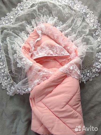 Конверт и одеяло на выписку 2 в 1