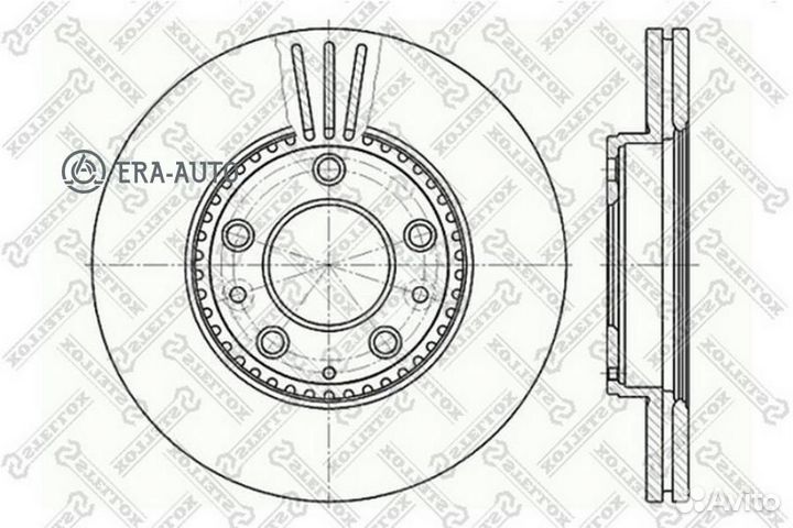 Stellox 60203245VSX 6020-3245V-SX диск тормозной передний\ Mazda 6 1.8-2.3/2.0Di 02