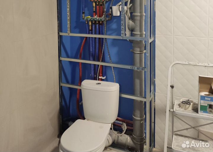 Ремонт установка унитаза. Сантехник Мытищи