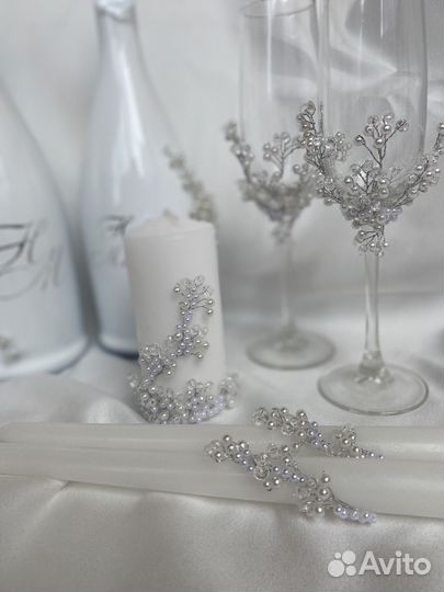 Свадебный набор свадебные аксессуары с жемчугом