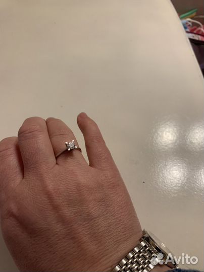 Кольцо серебро