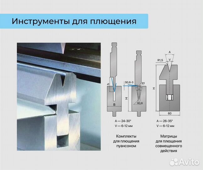 Гибочный инструмент. Пуансоны, матрицы, адаптеры