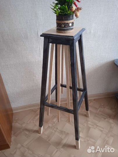 Подставка для цветов напольная деревянная