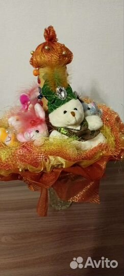 Букеты из мягких игрушек