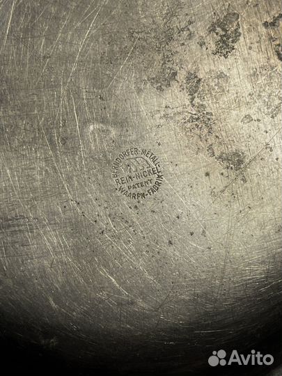 Поднос Rein nickel старинный до 1917