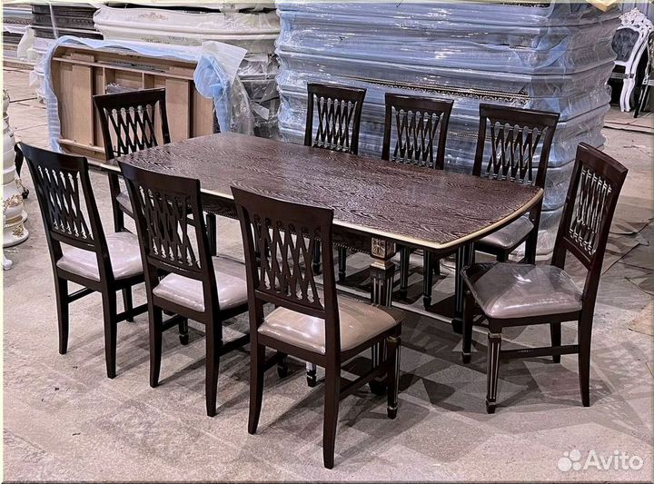 Стол обеденный овальный раздвижной