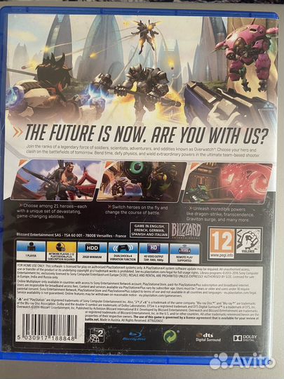 Игры для приставок ps4 Overwatch