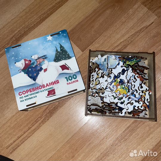 Деревянные пазлы фигурное катание