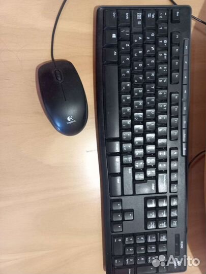 Клавиатура и мышь logitech