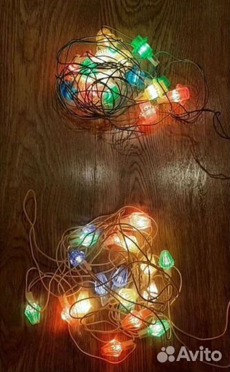 Гирлянды новогодние СССР, конфетти