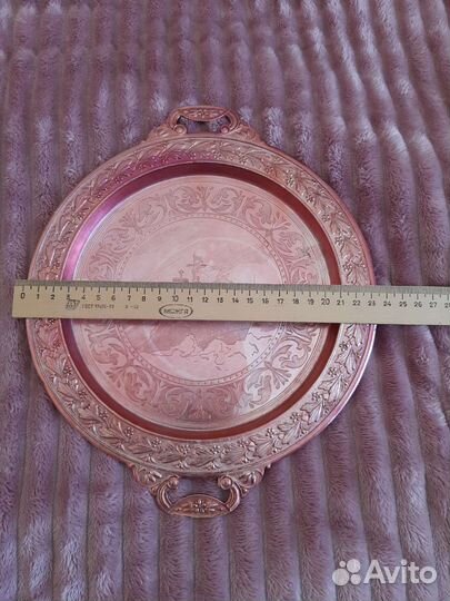 Поднос Ледокол Ленин из алюминия СССР