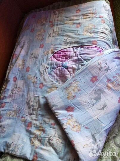 Одеяло тёплое ватное детское