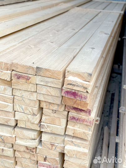 Доска обрезная 50х100х6000мм